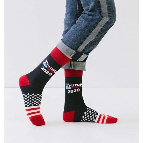 NEW Trump Socks Red White & Blue Stars & Stripes Great gift! Stocking stuffers - Picture 11 of 13